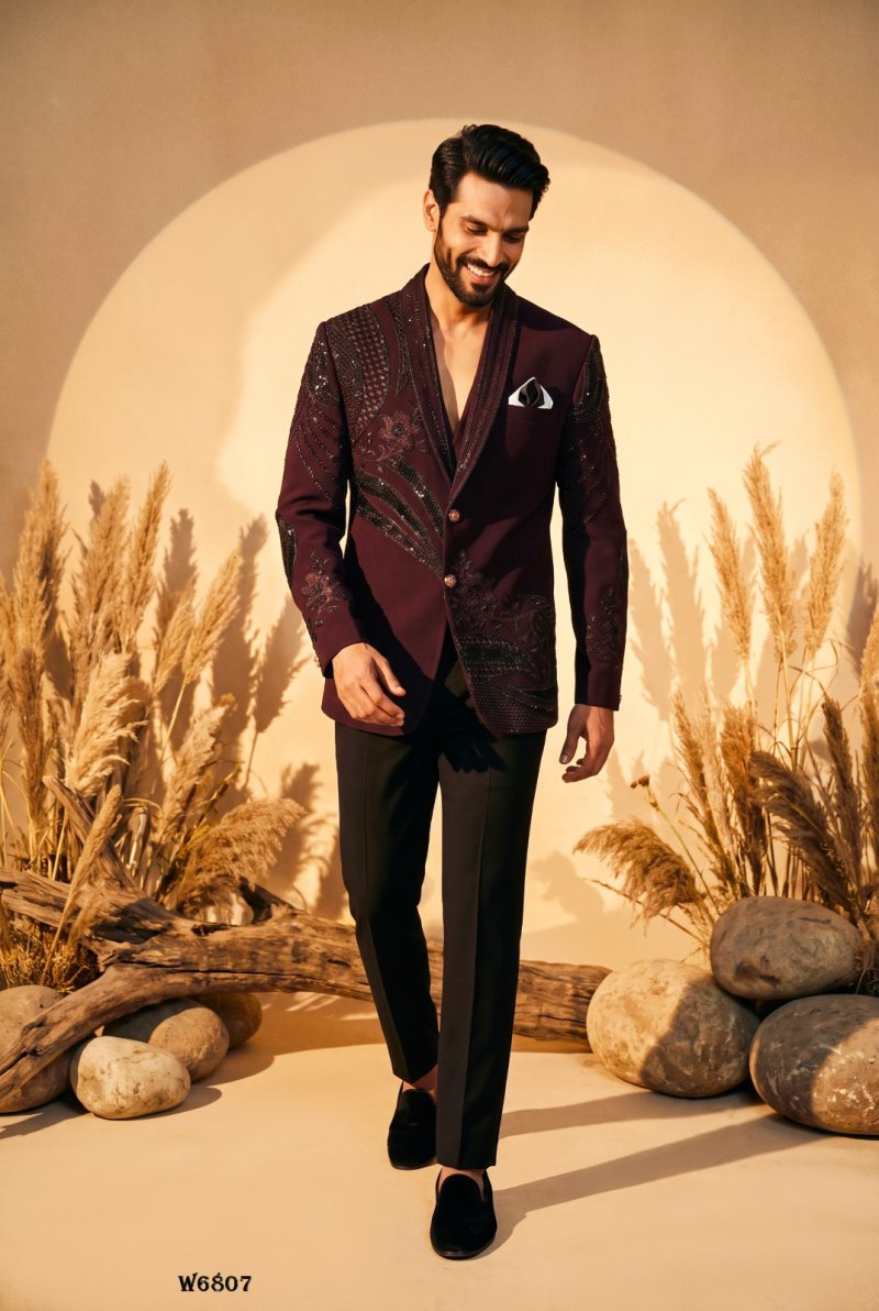 Outluk Wedding Vol 68 Lachaka Hand Work Mens Jodhpuri Suit